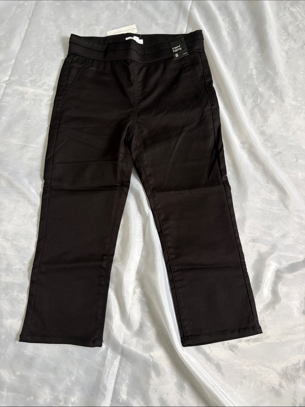 New York & Company Women’s Black Crop Legging Pull-On Pants
